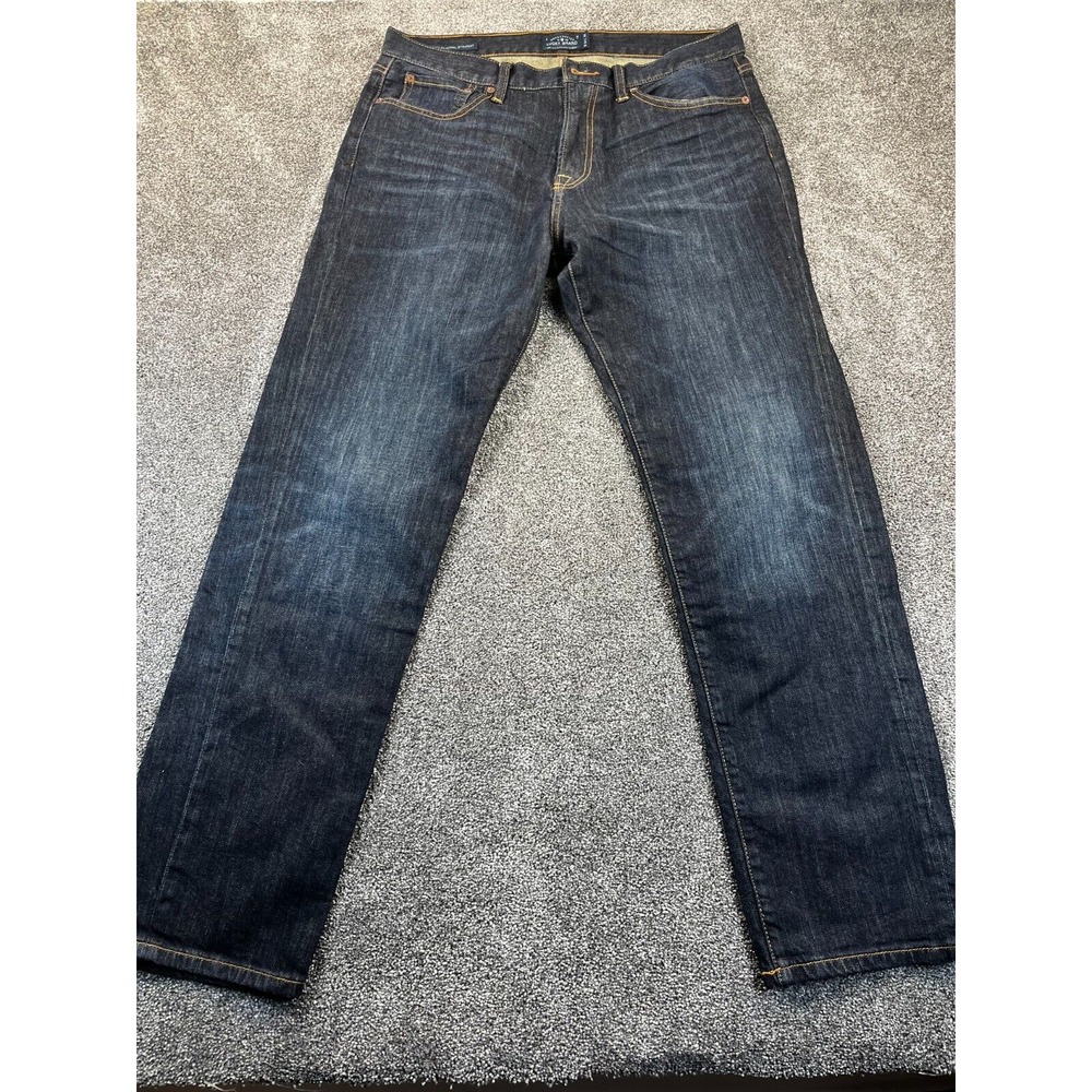 Lucky‎ Brand Jeans Mens W34 L32 Denim 211Original Straight Flat Front Blue